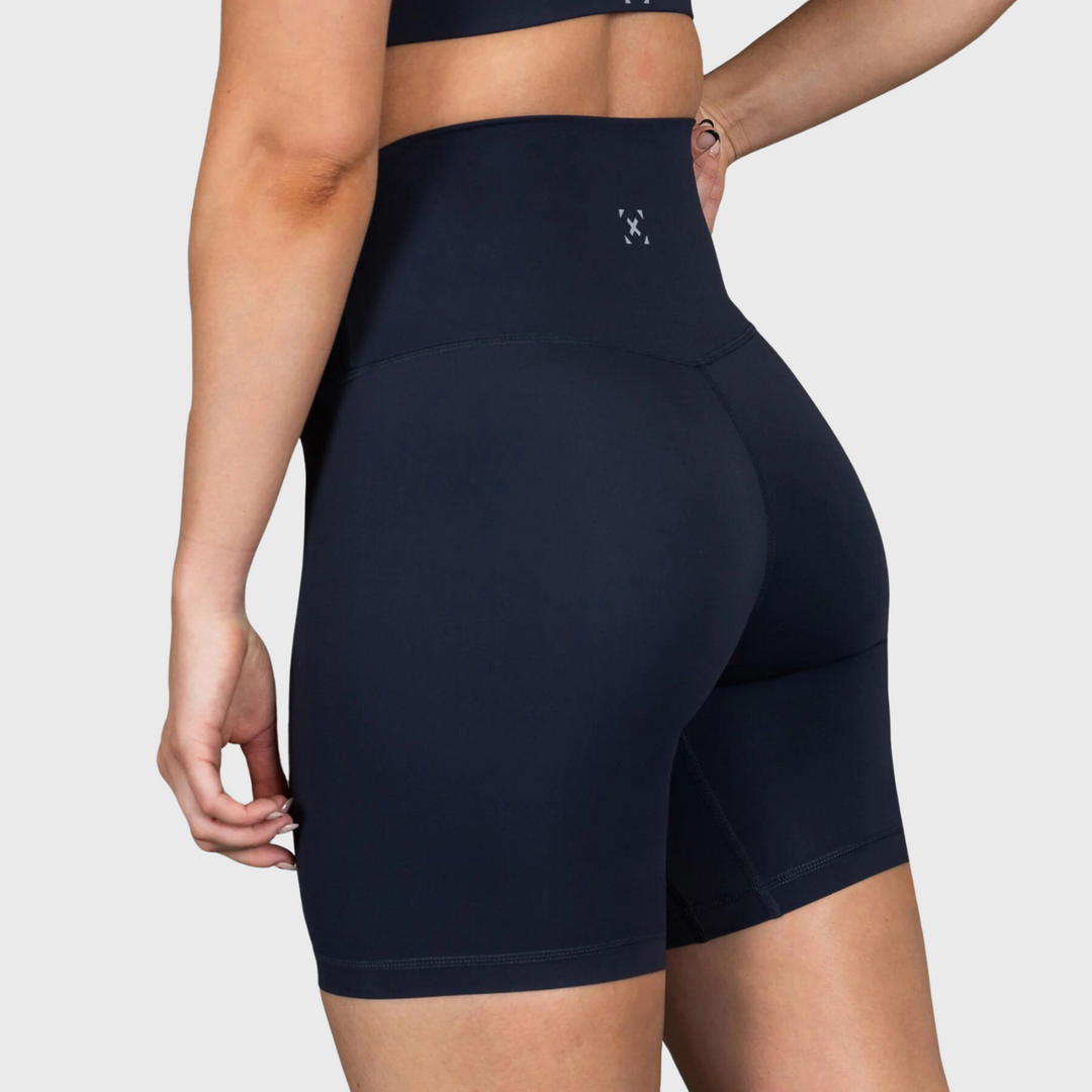 TWL - WOMEN'S HIGH WAISTED EXTRA LONG BALANCE SHORTS - MIDNIGHT NAVY