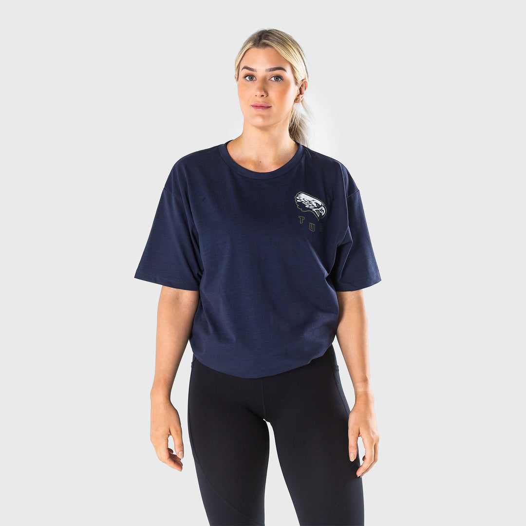 TWL - LIFESTYLE OVERSIZED T-SHIRT  - BARBELL CLUB - MIDNIGHT NAVY