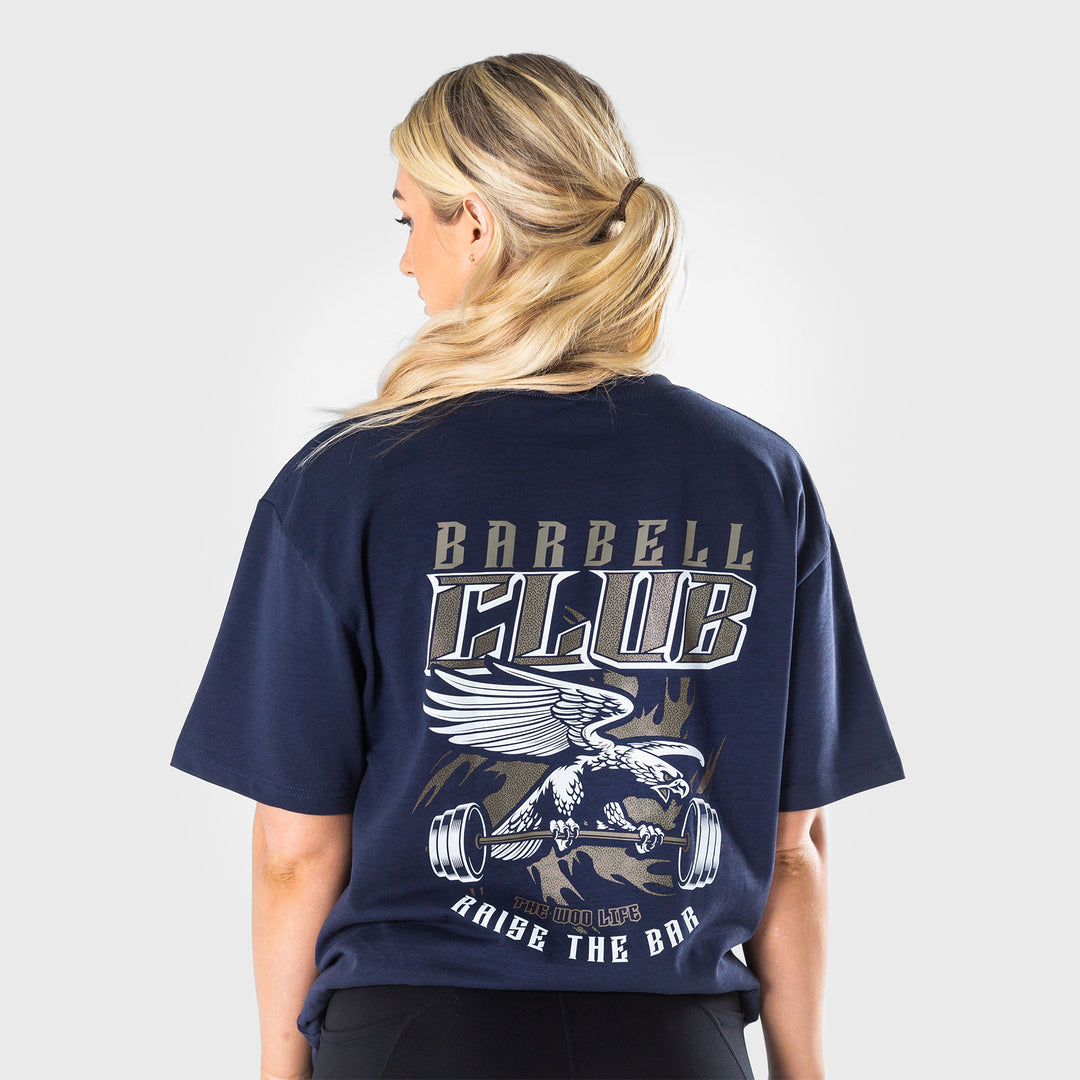 TWL - LIFESTYLE OVERSIZED T-SHIRT  - BARBELL CLUB - MIDNIGHT NAVY