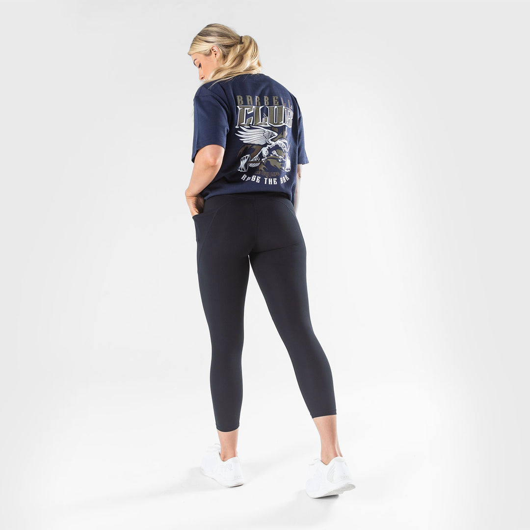 TWL - LIFESTYLE OVERSIZED T-SHIRT  - BARBELL CLUB - MIDNIGHT NAVY