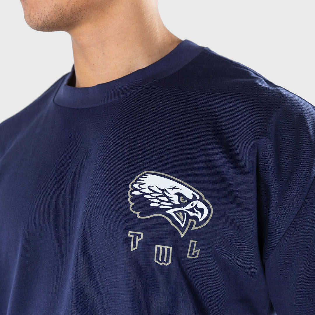 TWL - LIFESTYLE OVERSIZED T-SHIRT  - BARBELL CLUB - MIDNIGHT NAVY