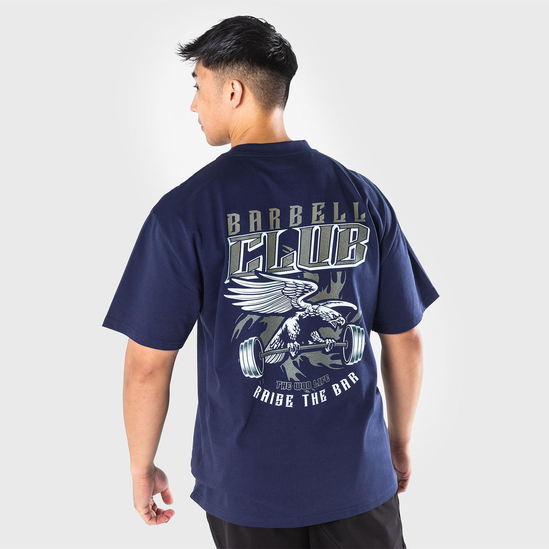 TWL - LIFESTYLE OVERSIZED T-SHIRT  - BARBELL CLUB - MIDNIGHT NAVY