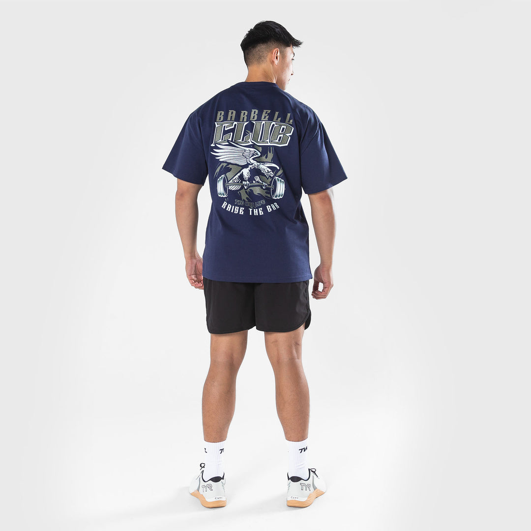 TWL - LIFESTYLE OVERSIZED T-SHIRT  - BARBELL CLUB - MIDNIGHT NAVY