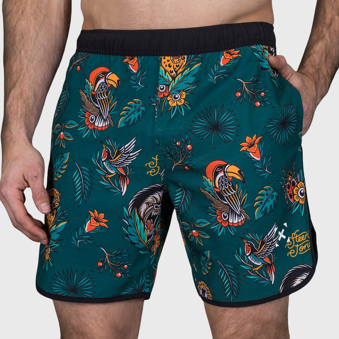 TWL x STEEN JONES - MEN'S FLEX SHORTS - JUNGLE