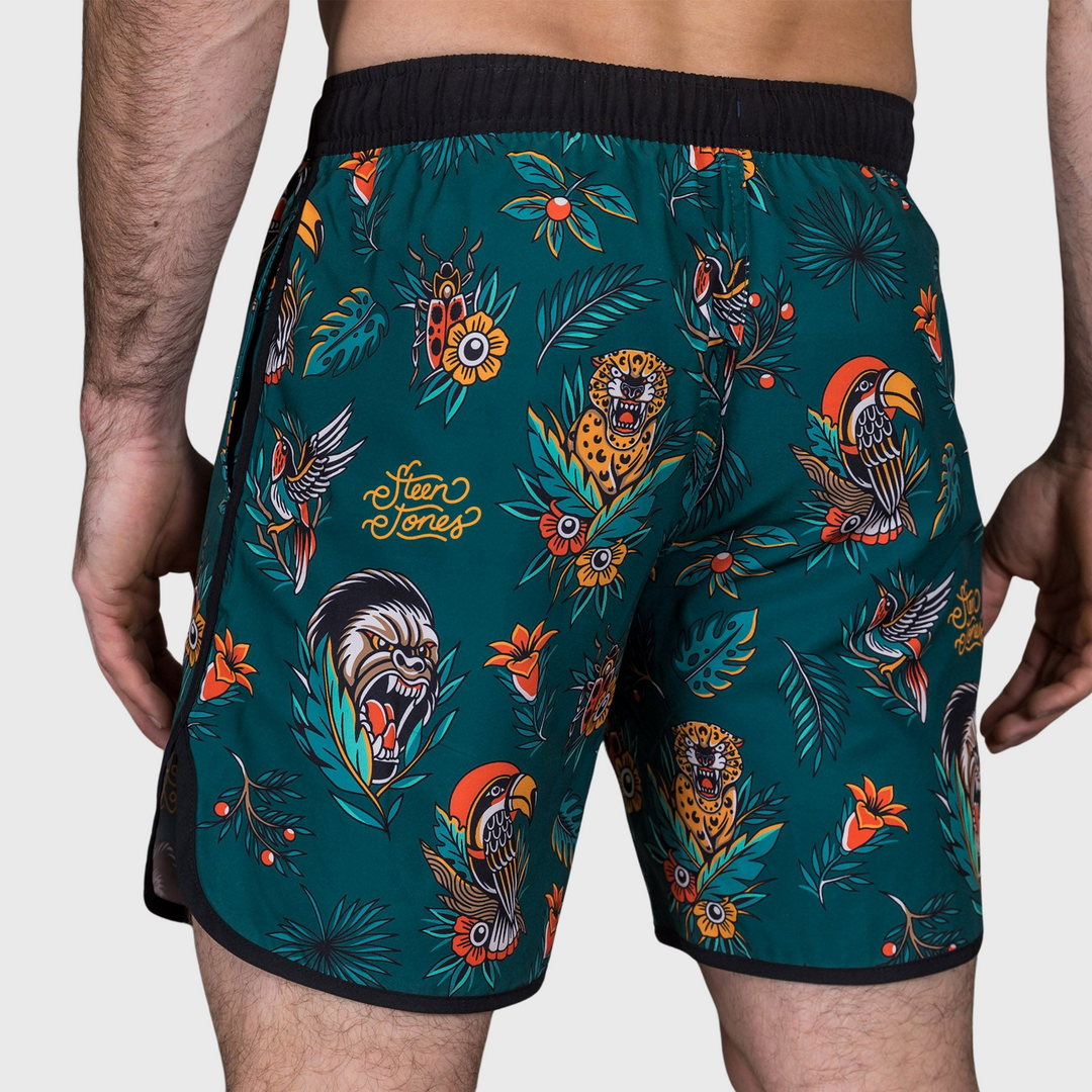 TWL x STEEN JONES - MEN'S FLEX SHORTS - JUNGLE