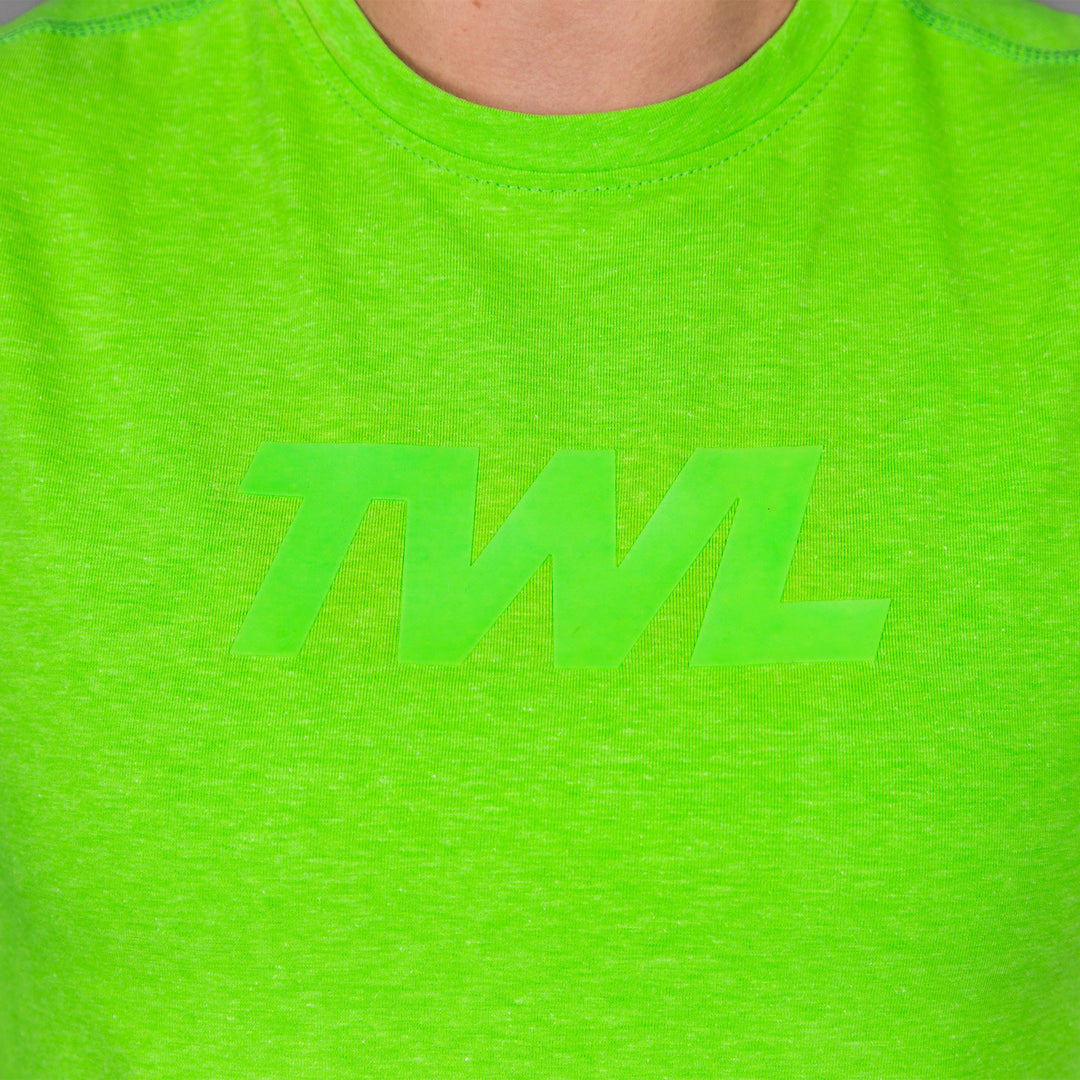 TWL - WOMEN'S EVERYDAY CROPPED T-SHIRT - NEON GREEN