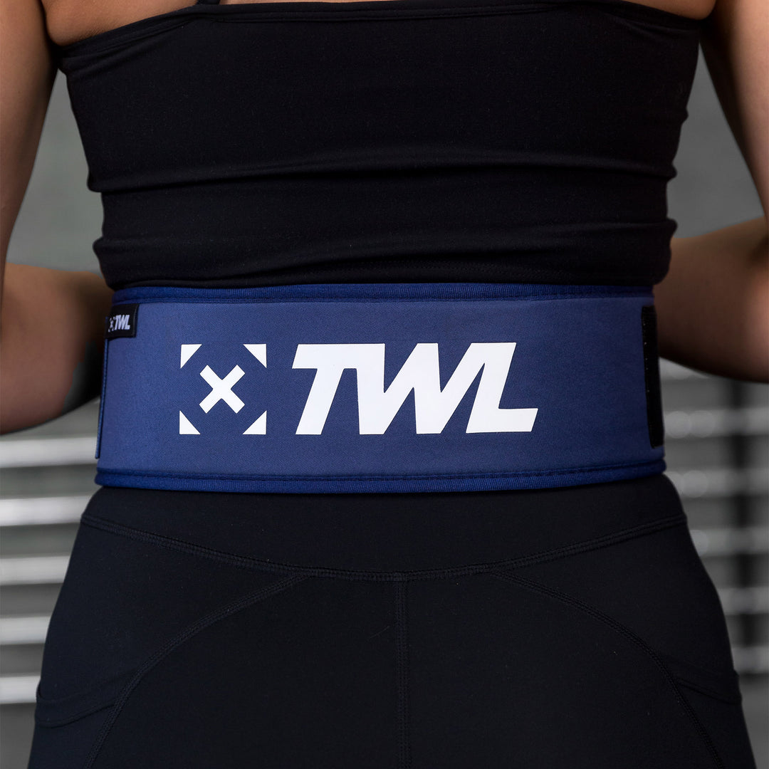 TWL - EVERYDAY 4" VELCRO LIFTING BELT - INDIGO