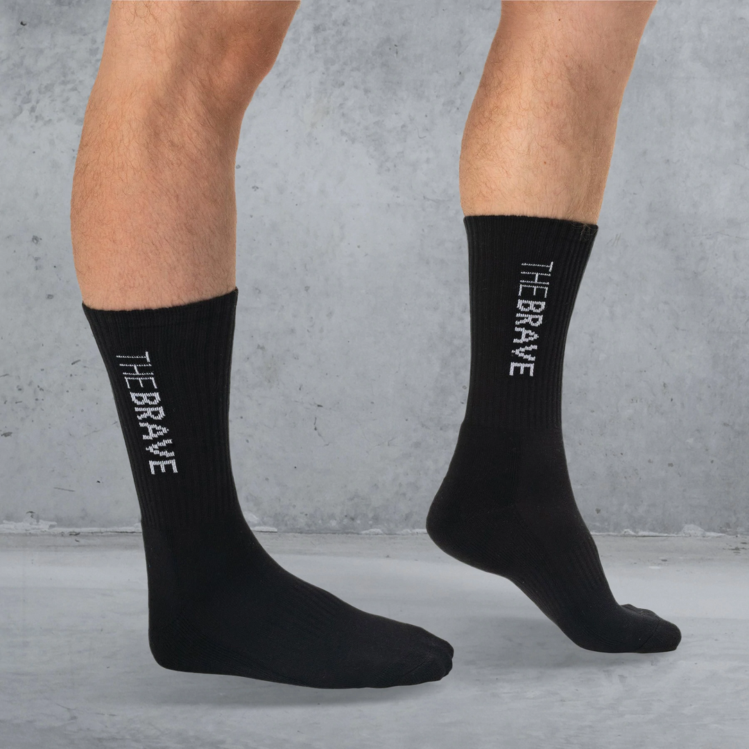 THE BRAVE - SLIDE SOCKS - 3PK - GREY/WHITE/BLACK