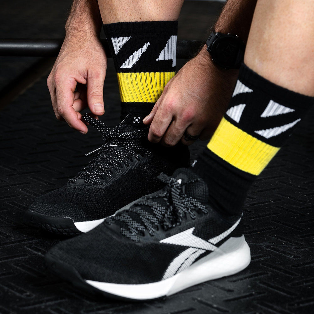 Gear - TWL - EVERYDAY CORE SOCKS - BLACK/YELLOW/WHITE