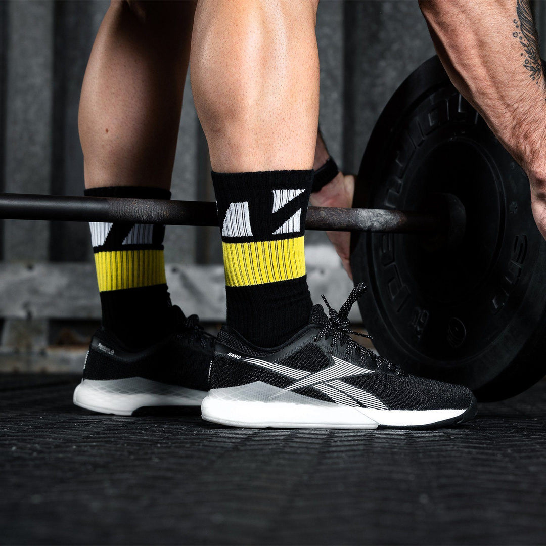 Gear - TWL - EVERYDAY CORE SOCKS - BLACK/YELLOW/WHITE