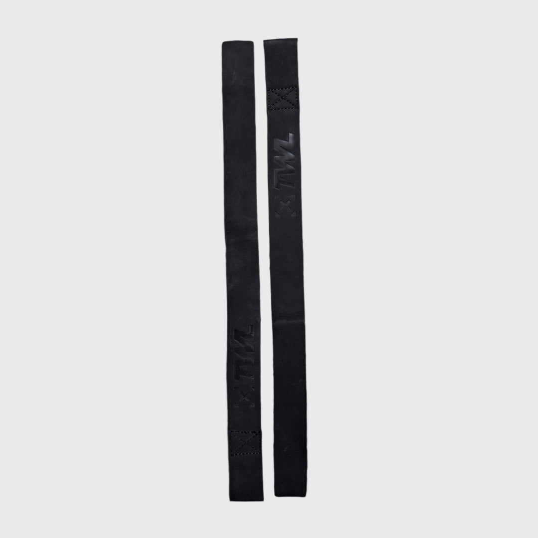 Gear - TWL - LEATHER LIFTING STRAPS - PAIR - BLACK