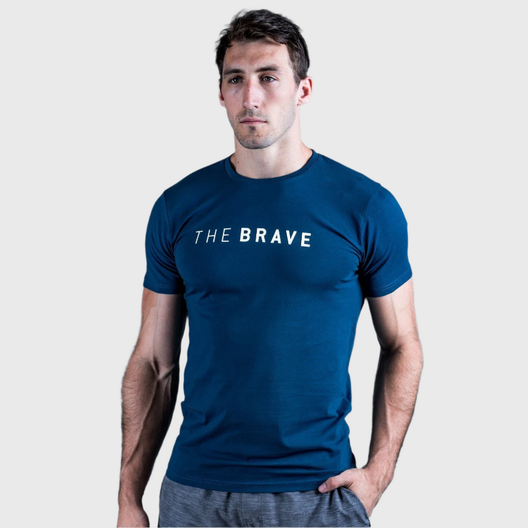 The Brave - Men's Signature T-Shirt - AIRFORCE BLUE