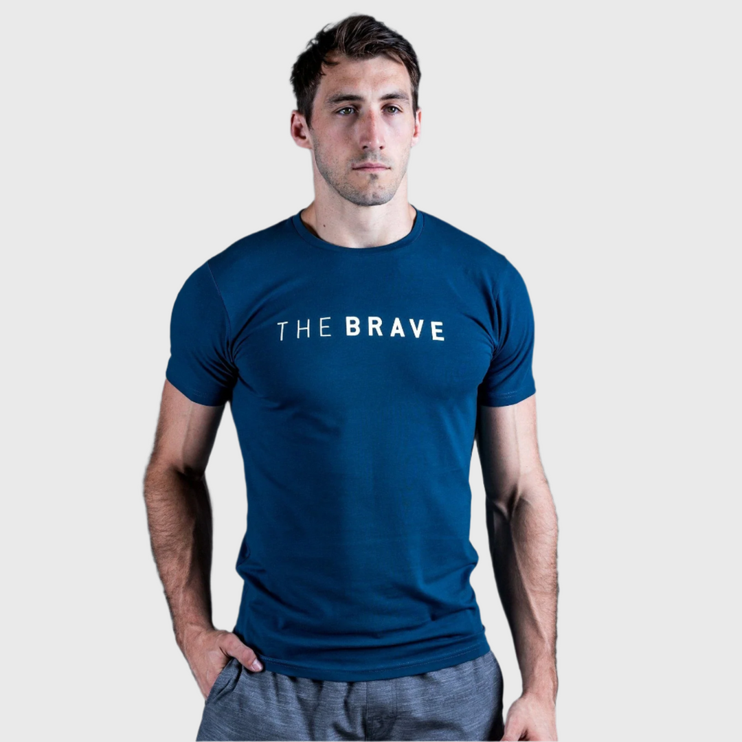 The Brave - Men's Signature T-Shirt - AIRFORCE BLUE