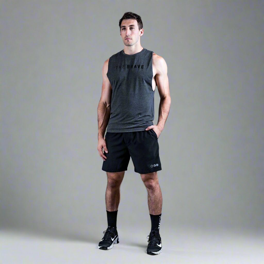 THE BRAVE - SIGNATURE TANK 2.0 - CHARCOAL MARL