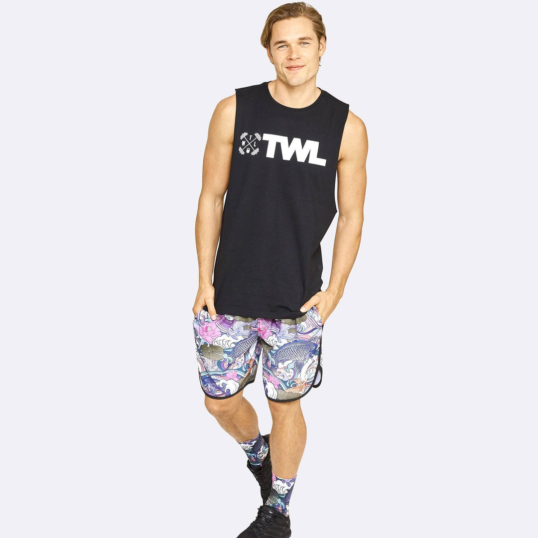 Men's Apparel - The WOD Life - Gunship Muscle Tank - Black/White