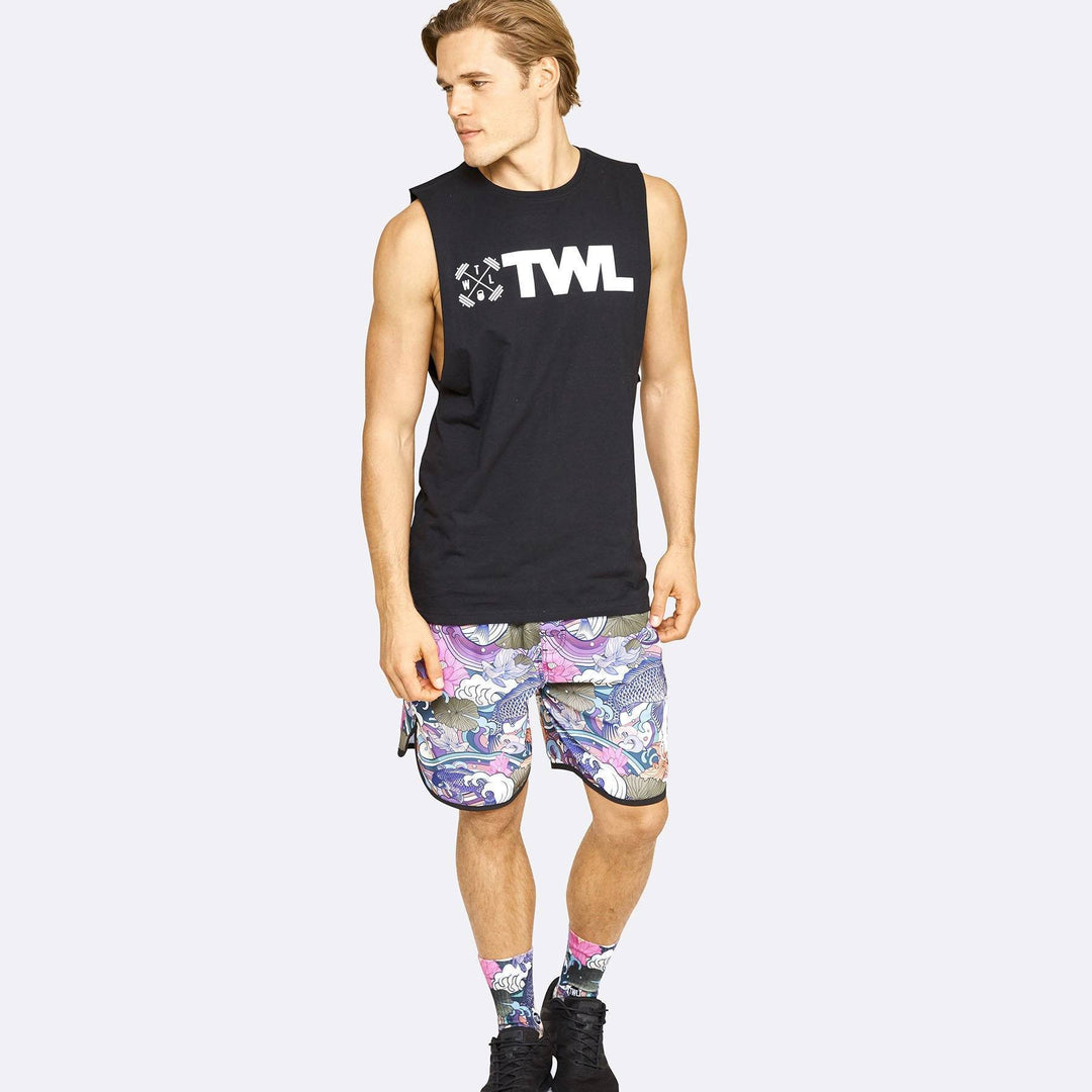 Men's Apparel - The WOD Life - Gunship Muscle Tank - Black/White